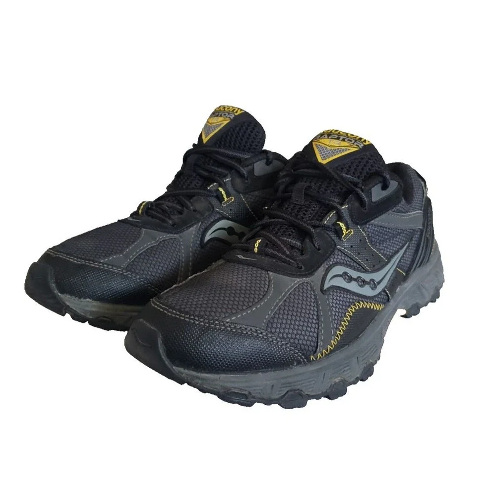 Saucony Men's Grid Raptor TR S25283-1 Gray Running Shoes Sneakers Size 9.5
